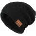 Wireless Bluetooth Beanie,Unisex Outdoor Sport Knit Hat with Stereo Speakers &amp; Microphone