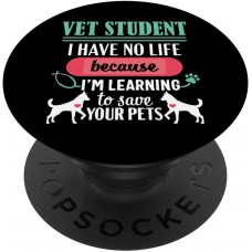 Vet Tech Gift for Women Student Veterinary Technician PopSockets PopGrip: Swappable Grip for Phones &amp; Tablets